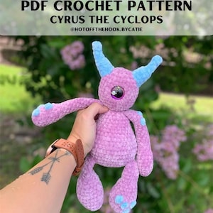 Crochet Pattern | Cyrus the Cyclops | Crochet Cyclops | Crochet Monster | Cyclops Crochet Pattern | Fantasy Crochet Pattern | LowSew Crochet