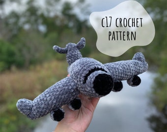 Crochet Pattern | C17 Aircraft Pattern | Crochet Plane | Crochet Aircraft | Plane Patterns | Aircraft Pattern | C17 Aircraft | C17