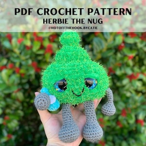 Padrão de crochê do Herbie the Nug: Pelúcia Maconheiro (Padrão em PDF)