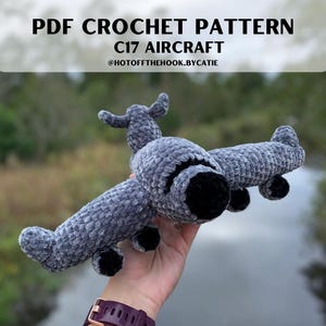 Crochet Pattern | C17 Aircraft Pattern | Crochet Plane | Crochet Aircraft | Plane Patterns | Aircraft Pattern | C17 Aircraft | C17