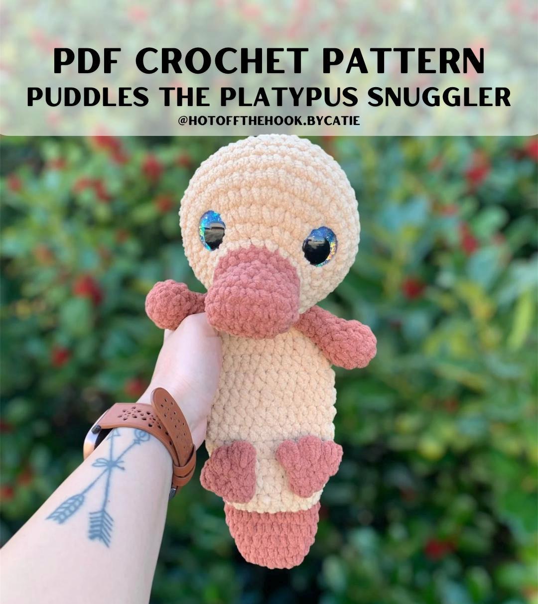 Puddles the Platypus Low-Sew Snuggler Pattern