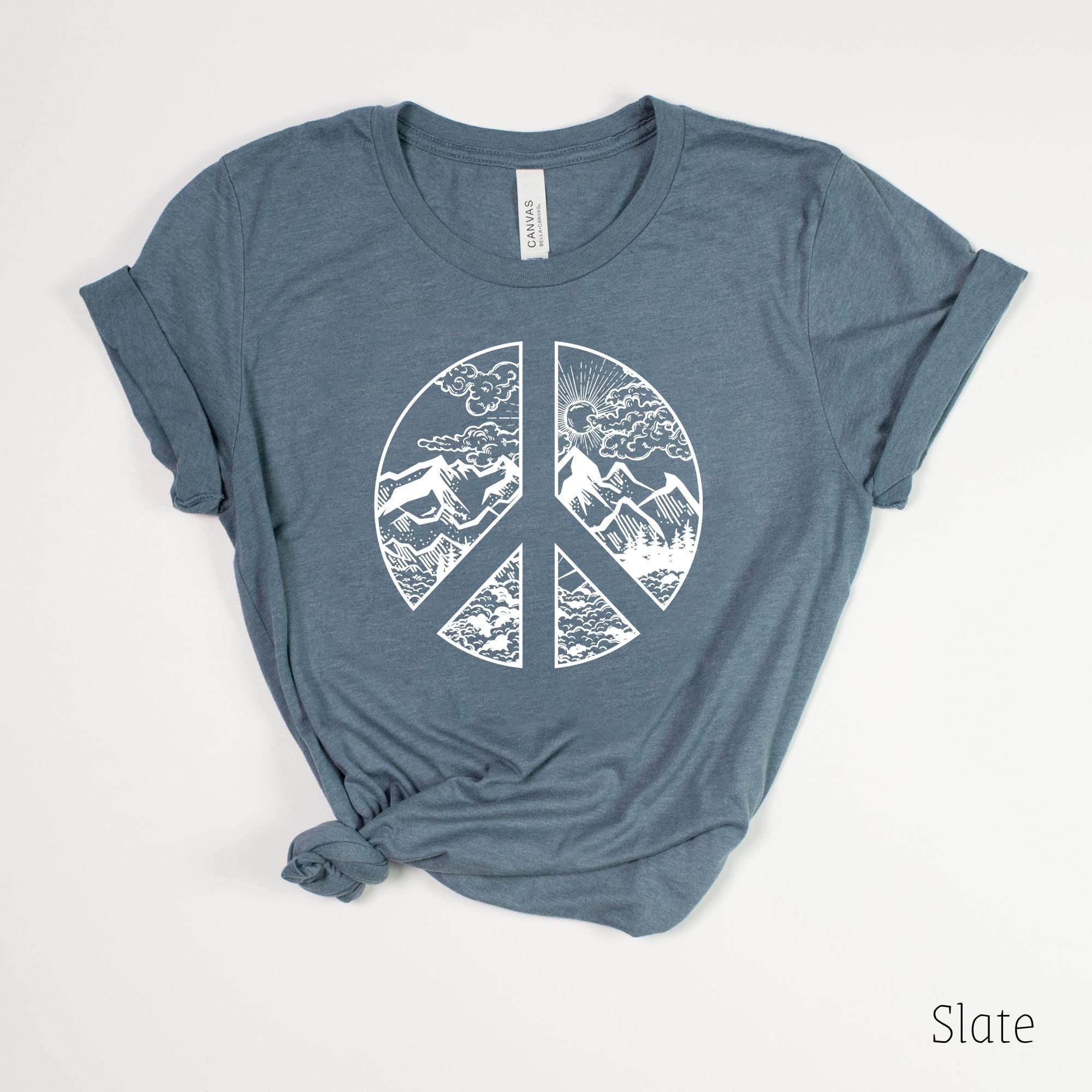 Peace logo t hot sale shirt
