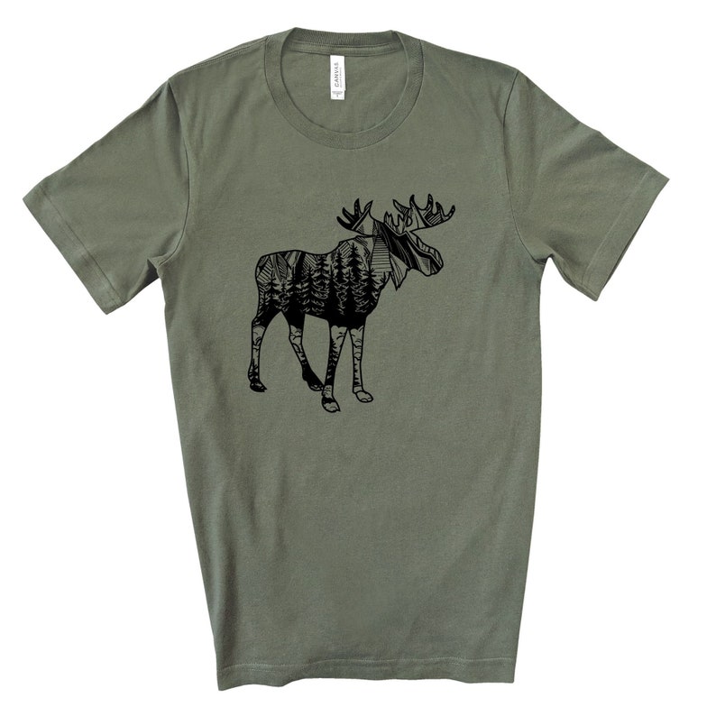 Moose Green Tee CLEARANCE