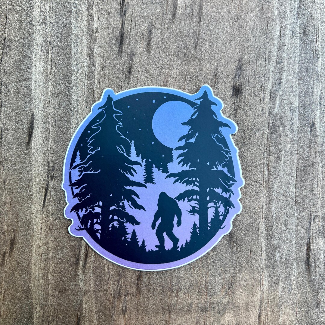 Bigfoot Nature Sticker - Weatherproof Vinyl Sticker | Durable Outdoor ...