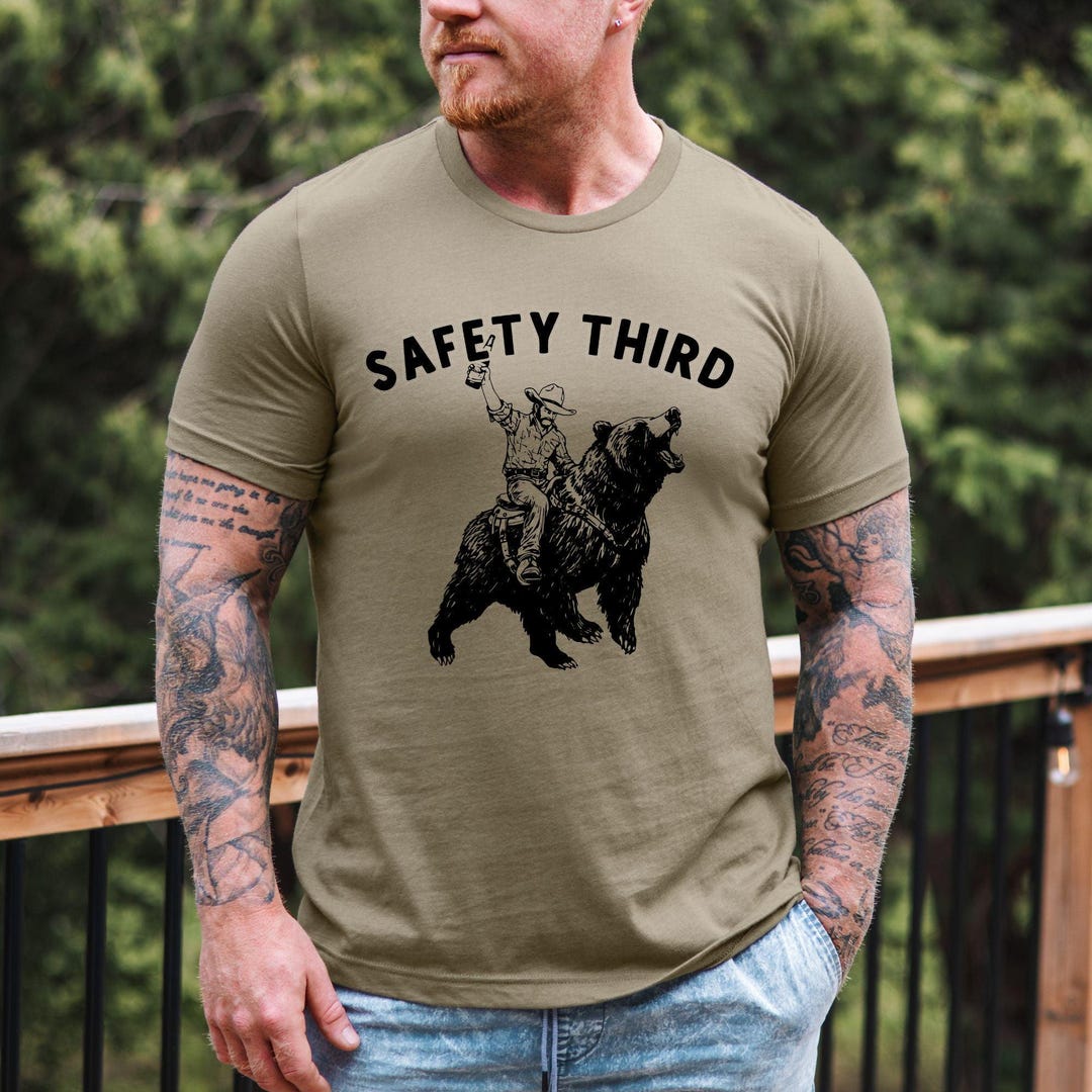 Safety Third Bear Rider Graphic Tee | Long Sleeve | Sweatshirt | Hoodie ...