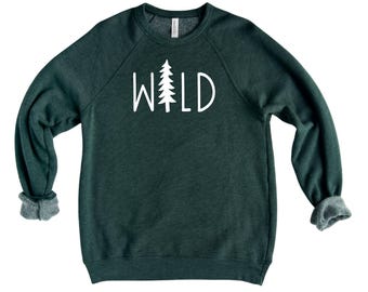 Wild Nature Crewneck Sweatshirt | Outdoors Hoodie 058