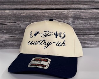Country-ish Embroidered Otto Hat – 208Tees