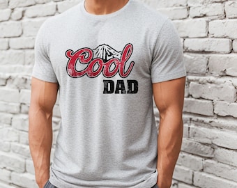 Father's Day TShirt for the Cool Dad, Beer Shirt, Cool Dad Grey Graphic Tee Beer Loving Dad TShirt