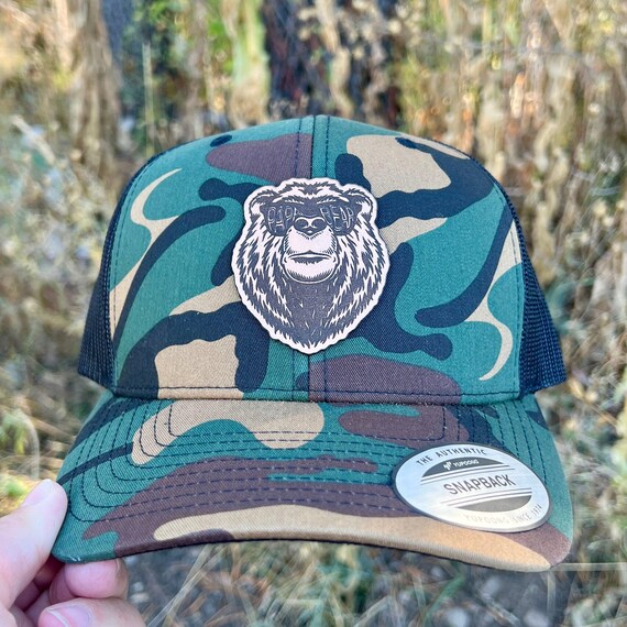 Papa Bear Camo Hat Dad Snapback Hat Dad Hunting Hat Gift for