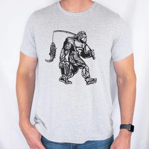 Bigfoot Fishing Graphic Tee | Long Sleeve | Sweatshirt | Hoodie 182