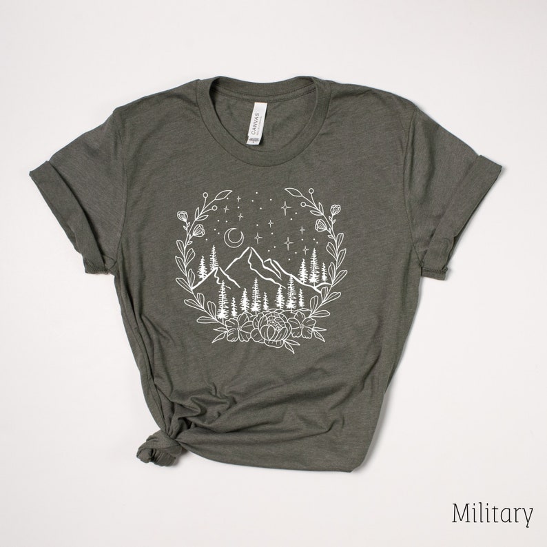 Mountain Shirt, Shirts for Women, Womens Shirts, Graphic Tee, Camping T Shirt, Travel Shirt, Nature TShirt, Hiking Shirt, Gift for Her image 8