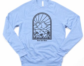 Simple Floral Nature Scene Crewneck | Hoodie Sweatshirt 289