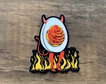 Deviled Egg Sticker – Funny Devil Egg Sticker | Waterproof Vinyl Decal 112