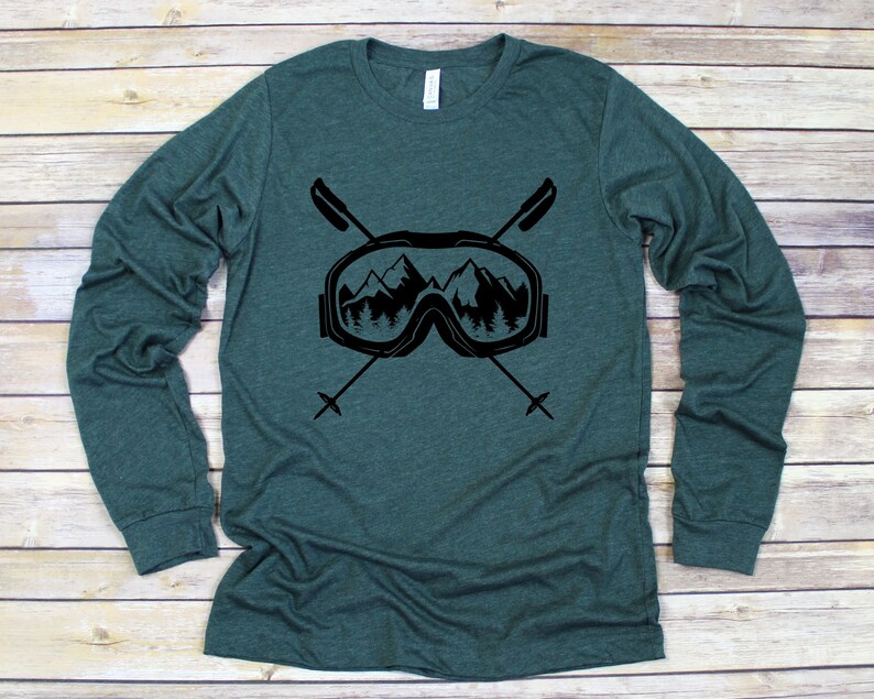 Ski Shirt for Men Women's Skiing T shirts Skier Gift Etsy