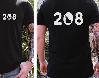 208 Idaho Area Code Pocket Logo Graphic Tee | Hoodie | Long Sleeve | Sweatshirt 208