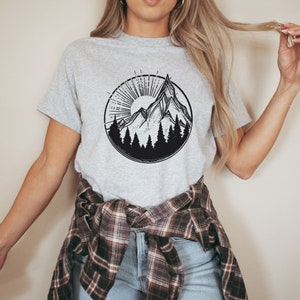 Mountain Shirt for Women, Nature Shirt, Cute Shirts for Women