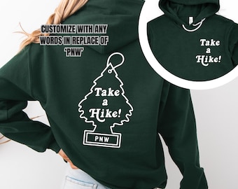 Take a Hike State Crewneck Sweatshirt | Hoodie 311 frntbck