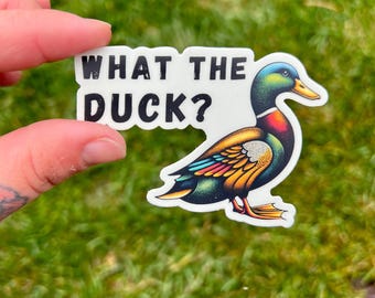Funny Duck Sticker – Waterproof Bumper Sticker | Hilarious Duck Decal Vinyl