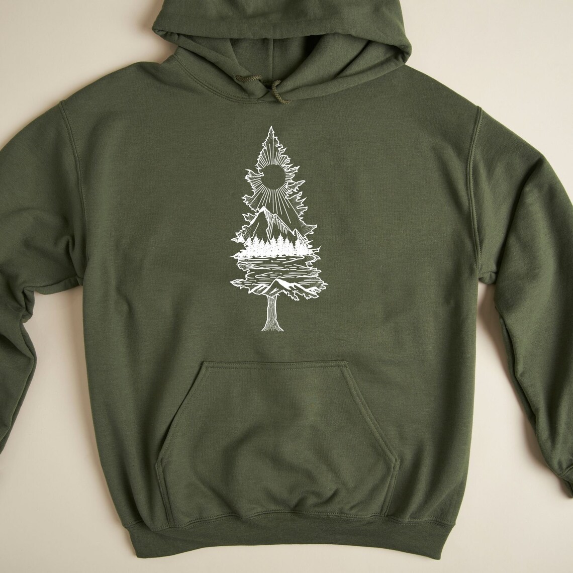 Tree Hoodie © Forest Sweatshirt / Cool Hoodie for Camping / Etsy