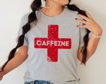 Dead Inside but Caffinated Shirt, Caffiene T Shirt, Coffee Addict, Coffee Gift