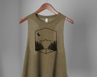 Road To Nowhere Tank Top | Bella Cropped and Regular Tank Top 012