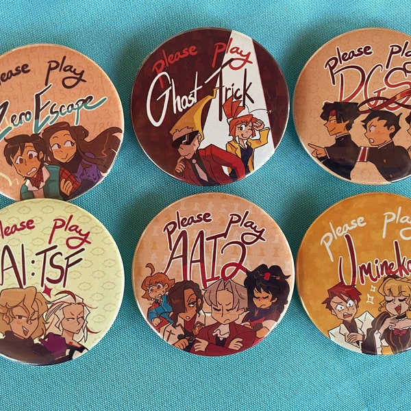 mystery game propaganda buttons