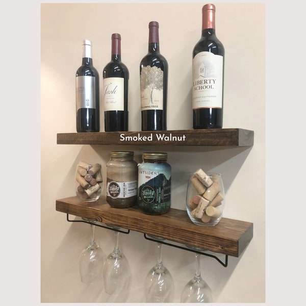 Floating Wine Rack Shelves Etsy