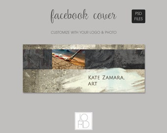 Plantilla de diseño de portada de Facebook - Artista