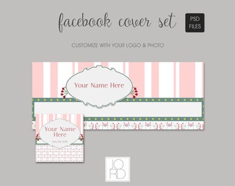 Plantilla de diseño de perfil y portada de Facebook - Whimsy