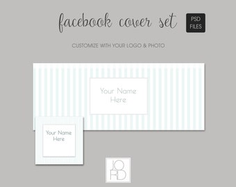 Plantilla de diseño de portada y perfil de Facebook
