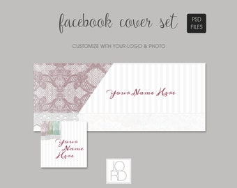 Plantilla de diseño de perfil y portada de Facebook - Belleza