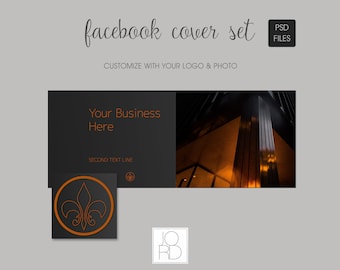 Plantilla de diseño de portada y perfil de Facebook