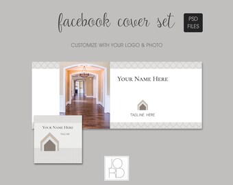 Plantilla de diseño de perfil y portada de Facebook
