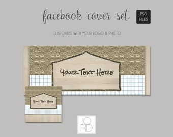 Plantilla de diseño de perfil y portada de Facebook - Constructores