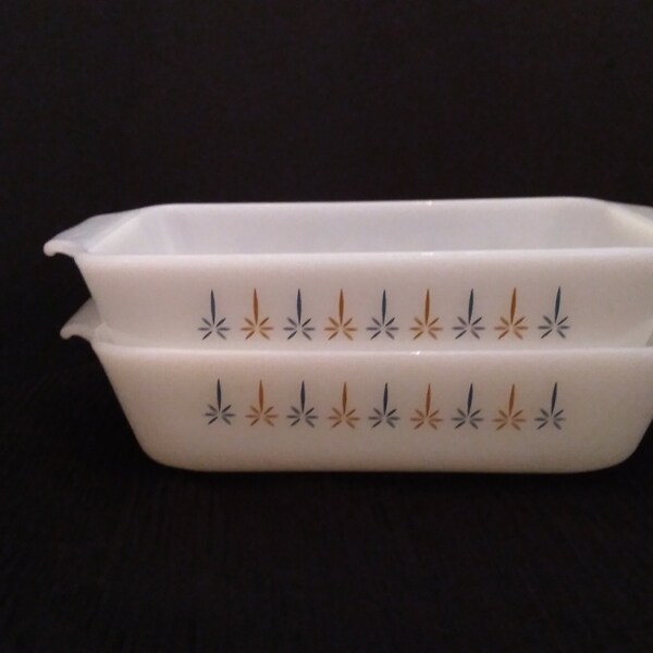Fire King Loaf Pans Etsy