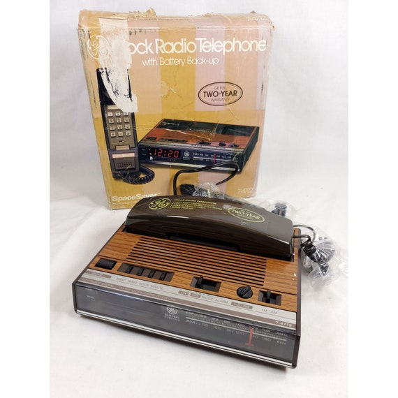 Vintage GE Clock Radio Telephone 74712 Etsy