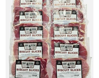 Danl Boone Country Ham Biscuit Cut Slices 10-3 Oz Packs Shelf Stable