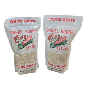 Daniel Boone Fresh Coarse Stone Ground White Grits 2/2 Pound Resealable Bags