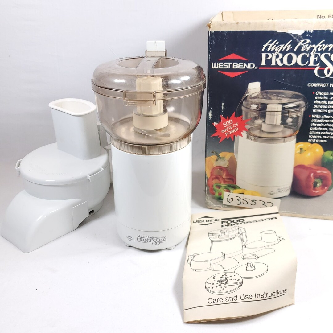 West Bend High Performance Food Processor Etsy