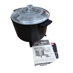 Presto 6 Quart Kitchen Kettle Deep Fryer Model 06000 Vintage
