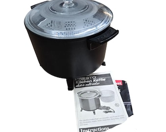 Presto 6 Quart Kitchen Kettle Deep Fryer Model 06000 Vintage