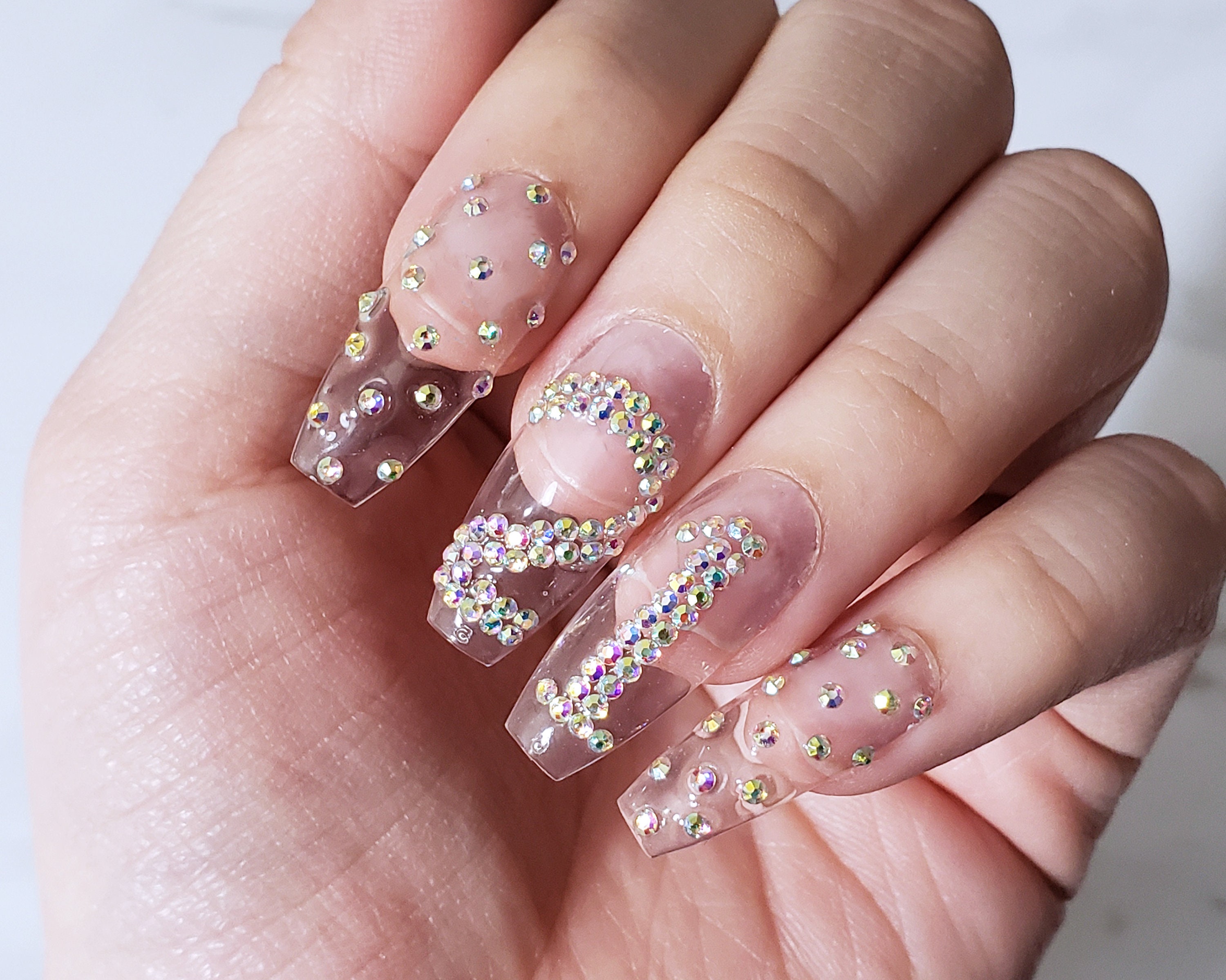 Birthday Bling Birthday Nails Press on Nails | Etsy