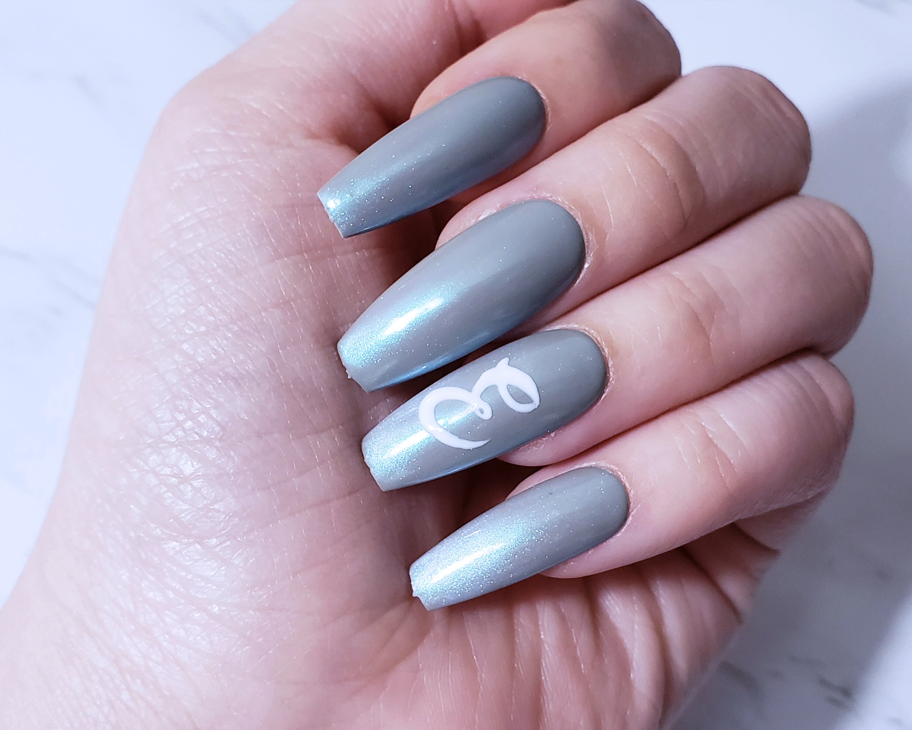 Initially Iridescent Press On Nails Etsy