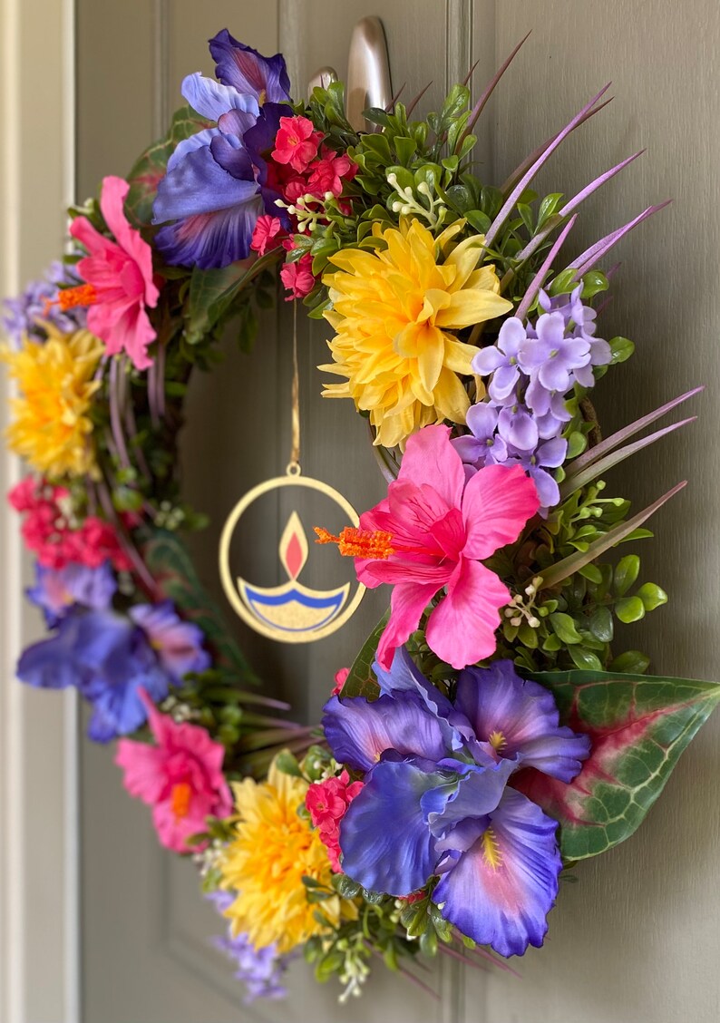 Diwali Wreath Diwali Decor Diwali Door Decor Wreath With Etsy