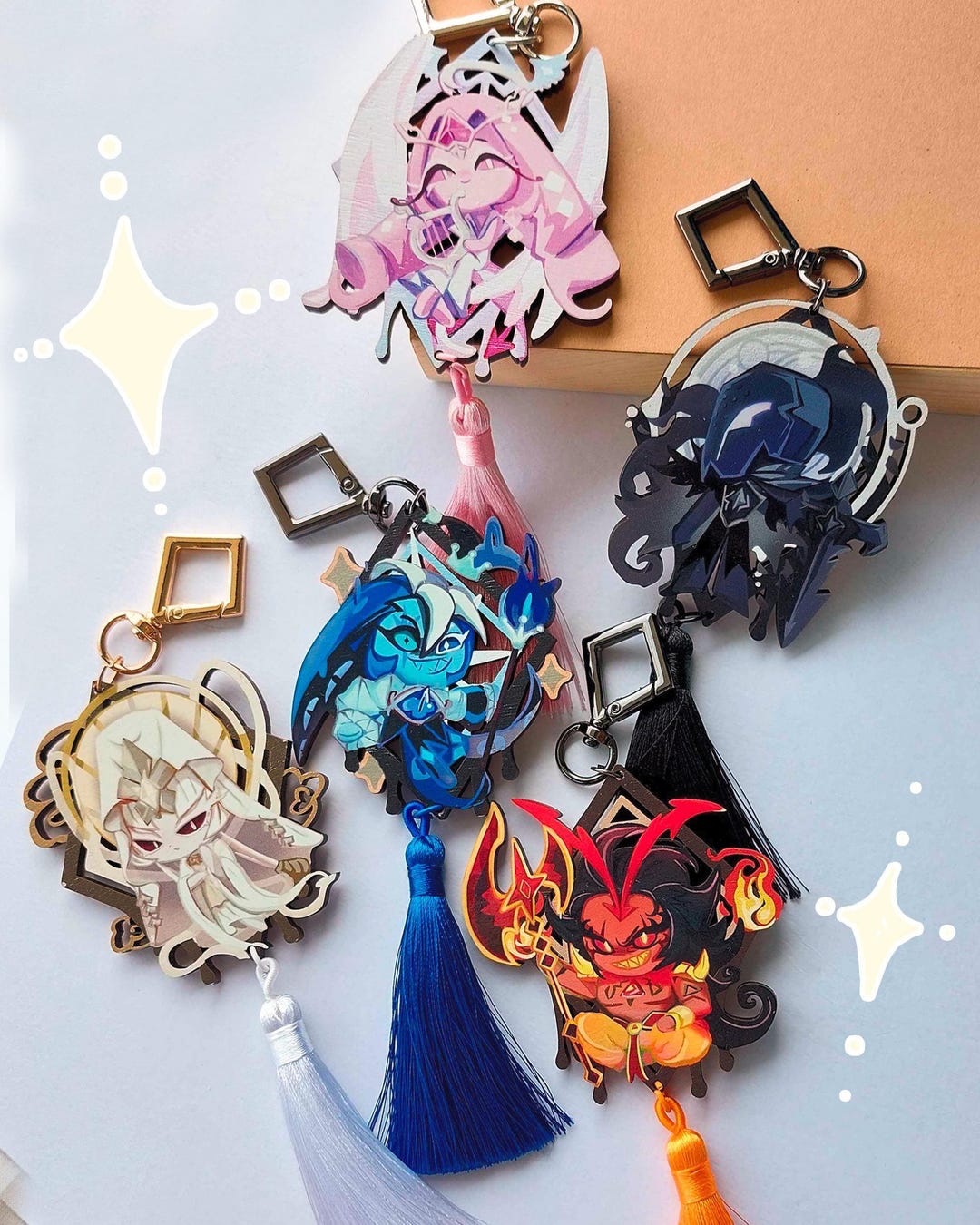 ビスケットランニング：ビーストクッキー木製チャーム - Etsy 日本