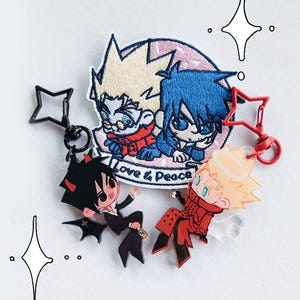 TRIGUN 98' ヴァッシュ・ウルフウッド 刺繍パッチ | キーホルダー