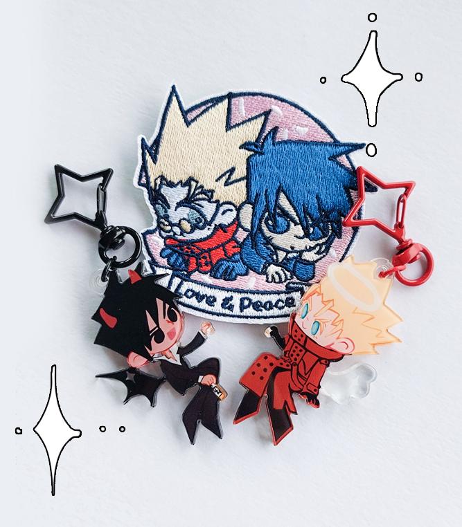 TRIGUN 98' ヴァッシュ・ウルフウッド 刺繍パッチ | キーホルダー