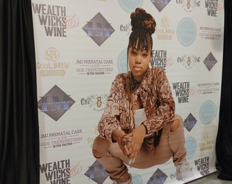 Custom Photo Backdrop | Step & Repeat Banner