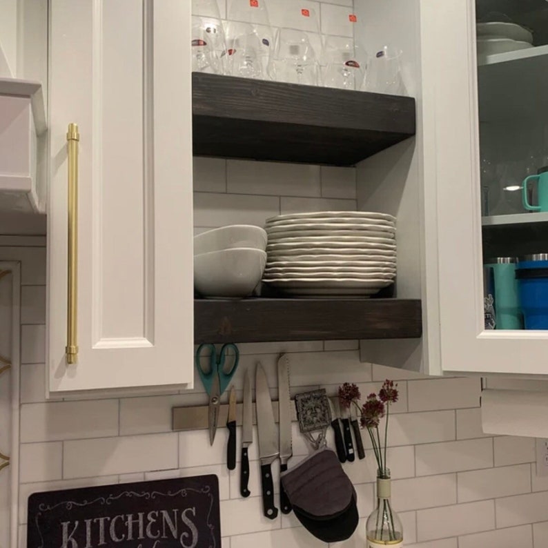 Floating Shelf 12 Depth Chunky Shelf Modern Etsy