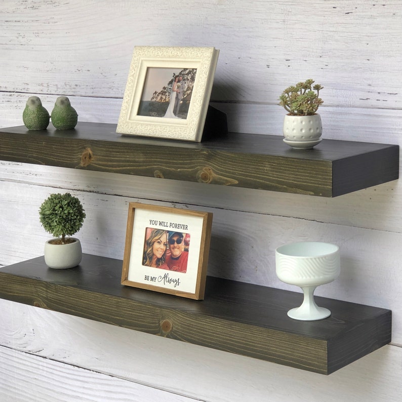 Floating Shelf 10 Depth Chunky Shelf Modern Etsy